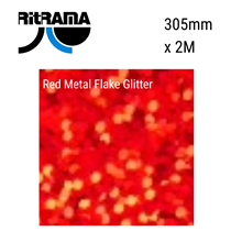 Metal Flake (Glitter) Red Vinyl 305mm x 2M
