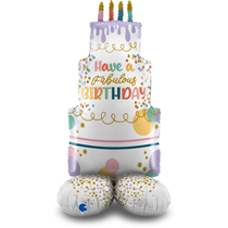 Grabo Standups Fancy Cake 48" Foil Balloon