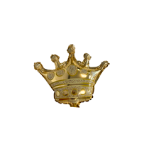 Gold Crown 9" Mini Foil Balloon