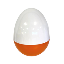 White And Orange Giant Hollow Easter Egg