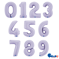 Grabo Lilac 40" Foil Number Balloons