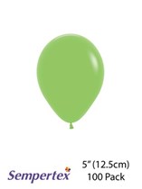 Sempertex 5" Lime Green Latex Balloons 100pk