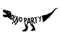 Dinosaur Shaped Party Banner 90cm