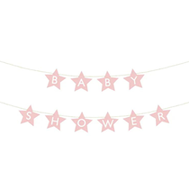 Pink Baby Shower Letter Banner 290cm