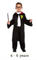 Children's Wizard Costume 4 - 6 yrs