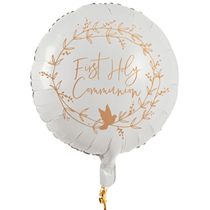 First Holy Communion 22" Round Foil Balloon