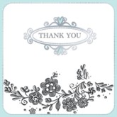 Wedding Gift Thank You Cards with Envelopes - 6pk
