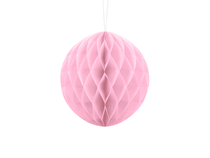 Light Pink Hanging Honeycomb Ball 20cm Decoration