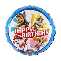 Paw Patrol Happy Birthday 18" Round Foil Balloon