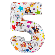 Paw Patrol 26" Number 5 Foil Balloon