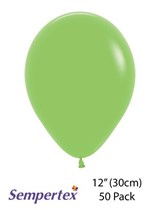 Sempertex 12" Lime Green Latex Balloons 50pk