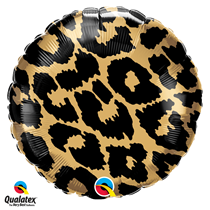 Leopard Spots Fur Print 18 inch foil balloon decoration jungle