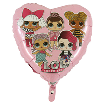 LOL Surprise Pink Heart 18 Inch Foil party Balloon