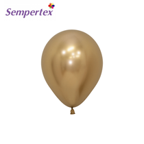 Sempertex Reflex Gold 5 Inch Latex Balloons 50pk