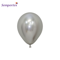 Sempertex Reflex Silver Latex Balloons 5 Inch 50 Pack