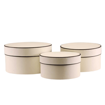 Cream Hat Boxes Set Of 3