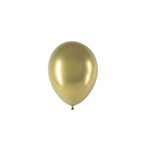Gold Chrome Chromium Decotex 5 Inch latex balloon 50 pack