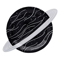 space party planet paper plate 10 pack
