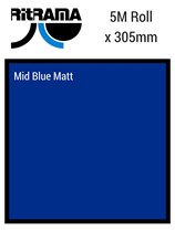Ritrama Mid Blue Matt Vinyl 305mm x 5M
