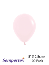Sempertex Pastel Matte Pink 5" Latex Balloons 100pk