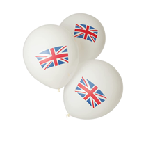 Union Jack 12" Latex Balloons 10pk