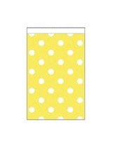 Mini Yellow Polka Dot Paper Treat Bags 20pk