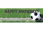 Football Happy Birthday Giant Party Banner