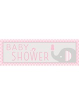 Little Peanut Pink Baby Shower Giant Banner