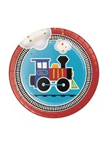 All Aboard 7" Paper Plates 8pk