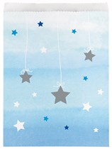 Blue Twinkle Little Star Paper Treat Bags 10pk