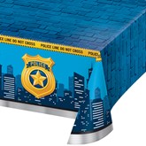 Police Party Rectangular Plastic Tablecover