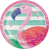 Flamingo 18cm Paper Plates 8pk