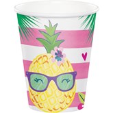 Pineapple 9oz Paper Cups 8pk