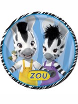 Zou Zebra Paper Party Plates 8pk