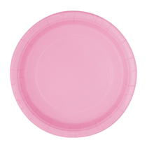 Unique Party 9" Lovely Pink Round Paper Plates 16pk
