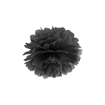 Black Tissue Paper Pompom 25cm
