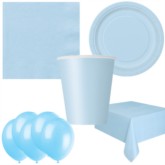 Baby Blue Bonus Party Pack for 8 people - 10 FREE BALLOONS