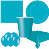 Caribbean Teal Bonus Party Pack for 8 people - 10 FREE BALLOONS