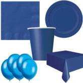 Navy Blue Bonus Party Pack for 8 people - 10 FREE BALLOONS