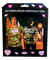 Personalised Hen Party Camouflage T-Shirt