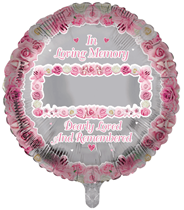Remembrance Memorial 18" Round Foil Balloon