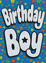 "Birthday Boy" Flag Banner