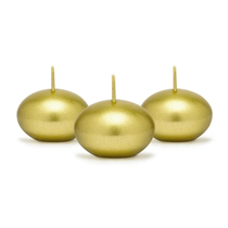 Metallic Gold Floating Candles 50pk