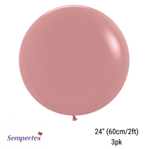 sempertex 24 inch 2 foot rosewood latex balloons