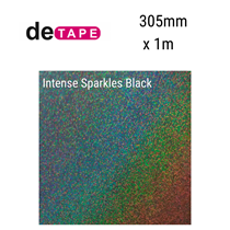 Intense Sparkles Black Vinyl 305mm x 1M