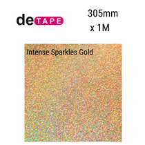 Intense Sparkles Gold Vinyl 305mm x 1M