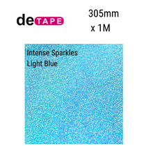 Intense Sparkles Light Blue Vinyl 305mm x 1M