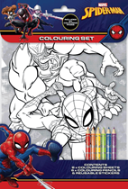 Marvel Ultimate Spiderman Colouring Set