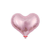 Metallic Light Pink 14" Heart Jelly Foil Balloon