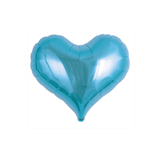 Metallic Light Blue 14" Jelly Heart Foil Balloon